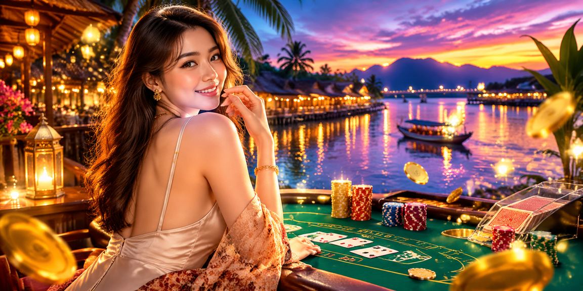 Meja permainan baccarat yang elegan di kasino dalam talian Malaysia